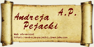 Andreja Pejački vizit kartica